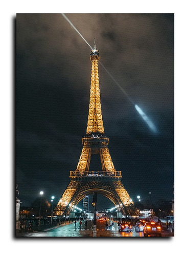 Cuadro Decorativo Canvas Comedor 60x80cm Eiffel Reflector