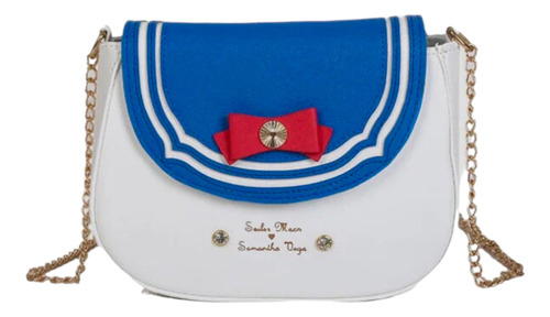 Bolsa Anime Sailor Moon Manga Kawaii Crossbody Color Azul