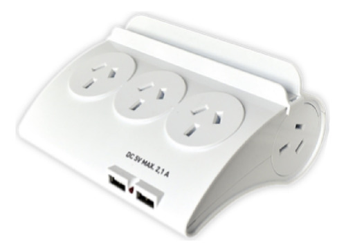 Zapatilla Prolongador 5 Tomas + 2 Usb + Porta Celular Tbcin