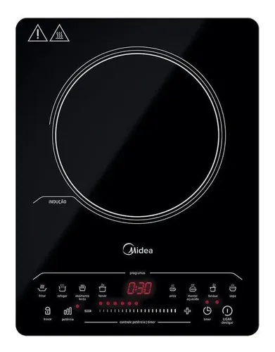 Cooktop De Induçao Midea Portatil 1 Boca Cyad Preto