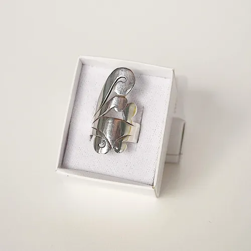 Anillo cleopatra de plata hotsell
