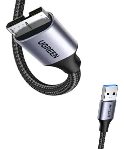 Usb 3.0 Micro B Nylon Pc Disco Cable 50cm Premium 5gbps