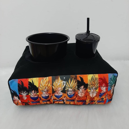 Presente Anime Adolescente Almofada De Pipoca Dragon Baal Z Cor Preta