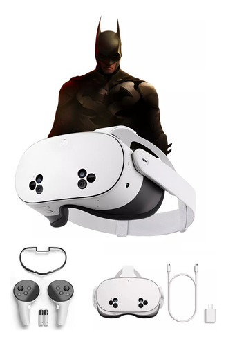 Óculos Vr Meta Quest 3s 128gb Branco Com Jogo Batman