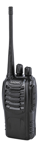 Kit X 6 Handy Radio Gadnic Uhf Walkie Talkie 16ch Vox + Auriculares Color Negro Manos Libres