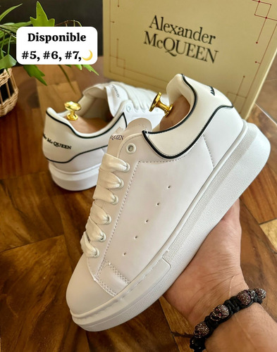 Tenis Alexander Mcqueen Blanco Tallas 5, 6, 7