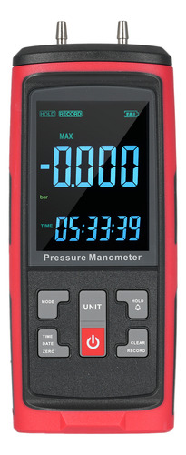 Manómetro Manometer Gt5101, Doble Puerto Digital De Gas A Pr