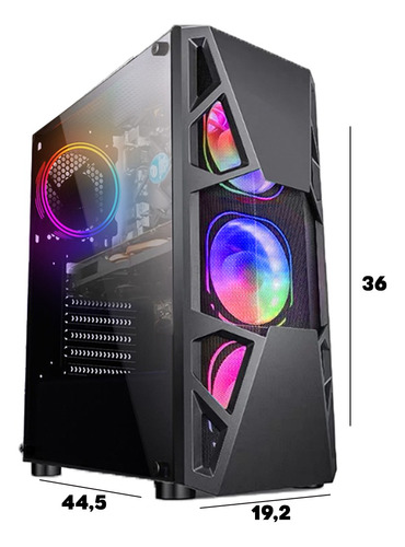 Imagem 4 de 10 de Pc Gamer Completo Maximus I5 Gtx1050 8gb Hd1tb Ssd120gb Wifi