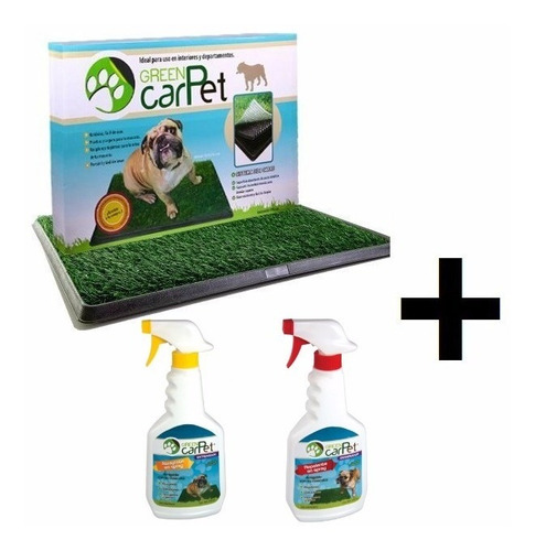 Tapete Sanitario Med +atrayente+repelente Perro Green Carpet