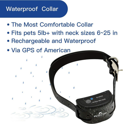 Collar Para Mascota Con Sistema De Gps Negro