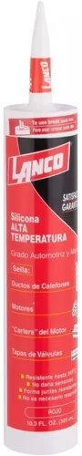Silicona Alta Temperatura Roja 300 ML Lanco SS895-18