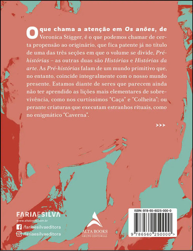 Os Anões de Veronica Stigger edição 1 capa mole 2014 em português Editora Faria e Silva