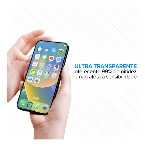 Película De Vidro 3d P/ iPhone 7/8 Plus Xr 11 12 13 Pro Max