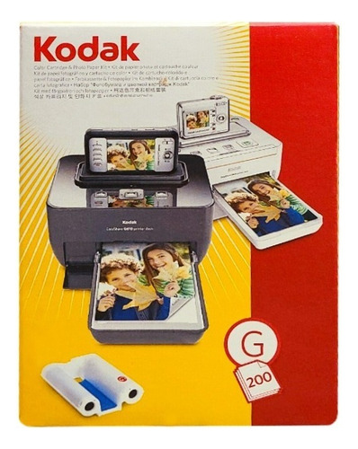 Kit Papel Y Ribbon Kodak Para G200h