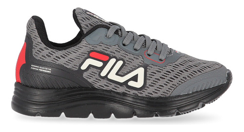 Zapatillas Fila Athlon Infantil En Gris Y Negro | Stock Cent