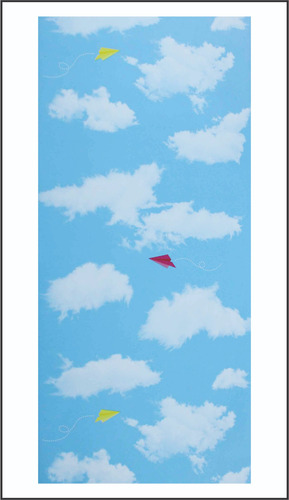 Papel Tapiz Auto Adherible. Paisaje Nubes Cielo. 10mx45cm.