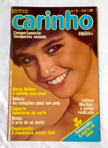 Revista Carinho Nº 9 Junho 1977 - Novelista Janete Clair