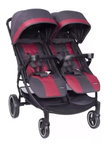 Coche para bebé 4 ruedas con porta bebe negro/rosado Spectrum