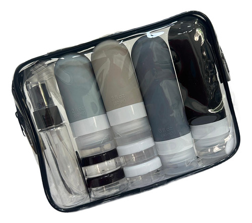 Dispensador De Botellas De Viaje, Contenedores De Negro