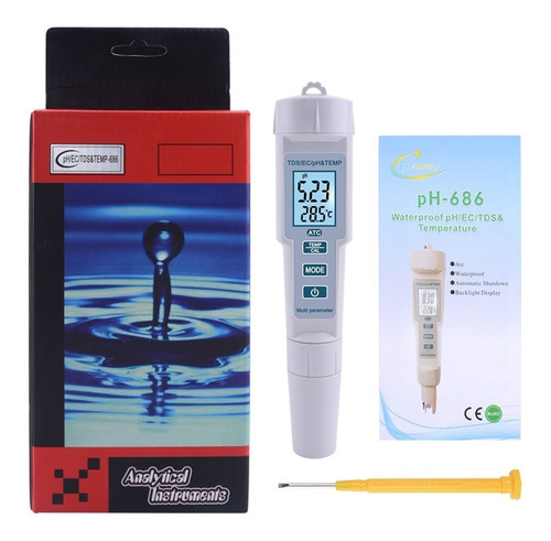 4 En 1 Ph/ec/tds/temp Medidor De Calidad Del Agua Medidor De