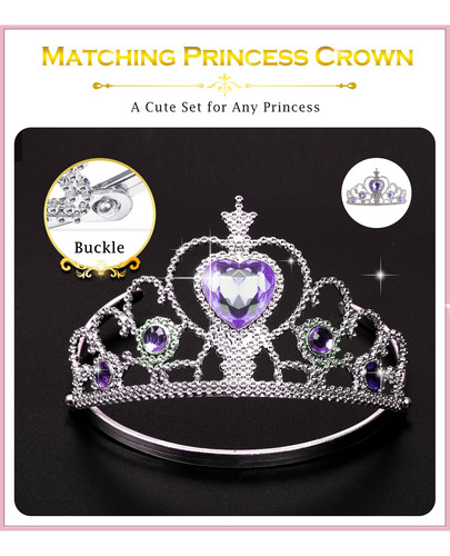 Set De Tiara Con Forma De Corona De Princesa Bibuty Para Niñ