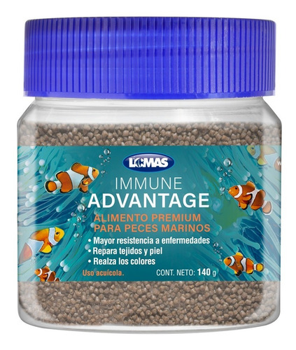 Alimento Comida Para Peces Marinos Agua Salada Premium 240g