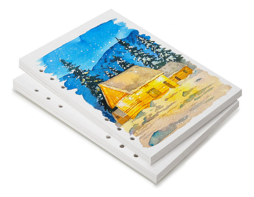 Papel De Acuarela, 100% Algodón, 300 G/m², Tamaño A5, 40 Hoj