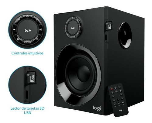 Imagen 3 de 6 de Parlantes 5.1 Logitech Z607 Bluetooth Usb Sd Fm C.remoto Pce