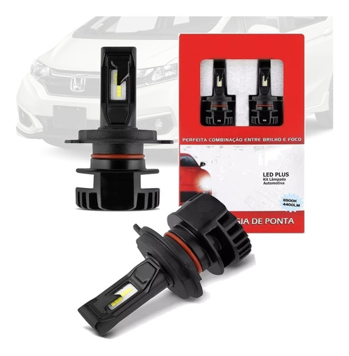 Par Lampada Led Cinoy Plus Farol Milha H11 Honda Fit