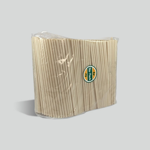 Popote Biofase A Granel 26cm Biodegradable Base De Aguacate