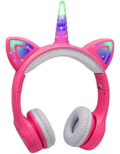 Auriculares De Unicornio Yusonic Para Niñas, 15 Horas De Tie