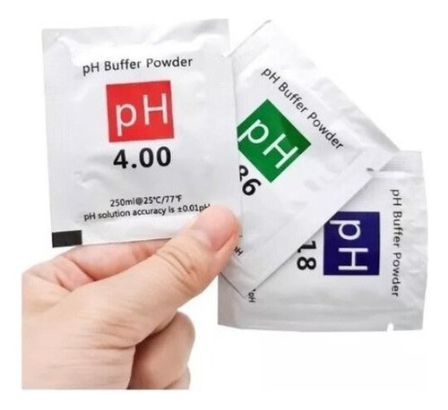 Solucion Calibrar Phmetro Combo 3 Sobres Ph 4,00 6,86 9,18