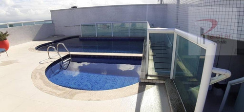 Apartamento 3 Dormitórios 1 Suíte, Terraço Gourmet, Vista Mar, 2 Vagas, Lazer Completo, Aceita Financiamento, 120 M² - Canto Do Forte - Praia Grande - Ap2269