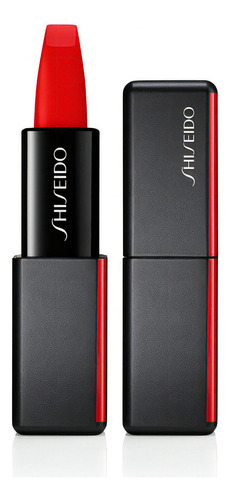 Labial Shiseido Modernmatte Powder Lipstick Color 510 Life Orange Red