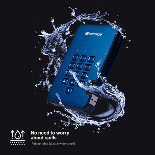 Istorage Diskashur2 Hdd 3tb Azul | Disco Duro Portátil