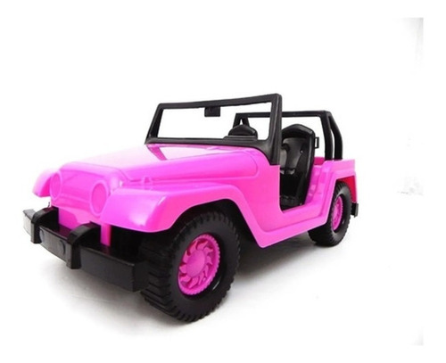 Jeep En Red Vehiculo Juguete Ideal Para Muñecas Color Rosa