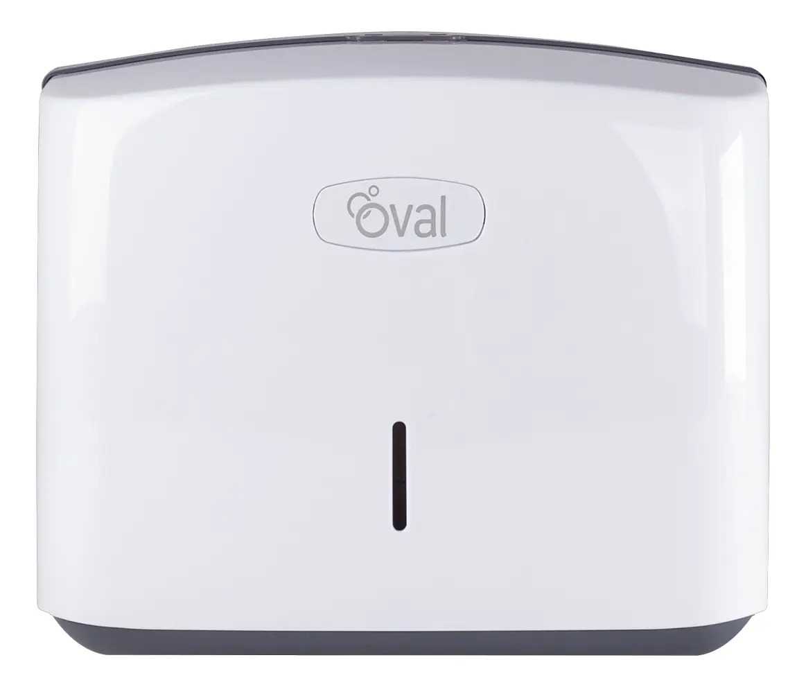 Despachador Toalla Interdoblada Eco Oval DV042 Blanco 250 Toallas 22 x 27.5 cm