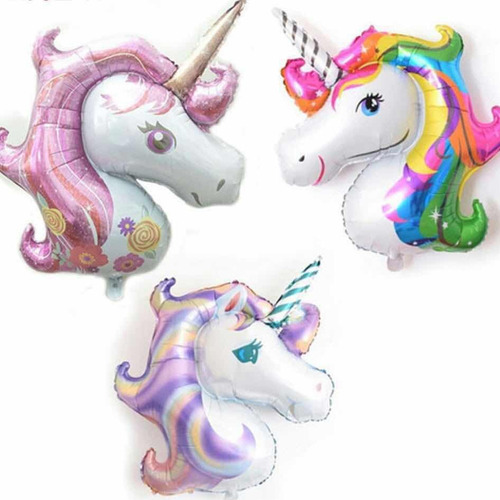 Globo Metalizado Unicornio 40cm X1u
