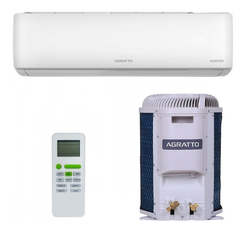 Ar condicionado Agratto Eco  split inverter  frio 9000 BTU  branco 220V EICST09FR4-02