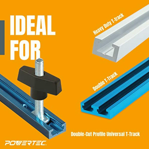 Powertec 71174 T-track Jig Hardware Kit, 5/16/ -18, 46 Pcs