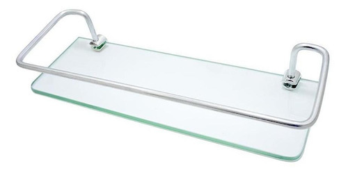 Acessório Banheiro Porta Sampoo Vidro Com Proteção Luxo 30cm
