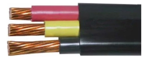 Cable Plano Sumergible Cal. 12 3 Hilos, 600 Volts Cada 10 Ml