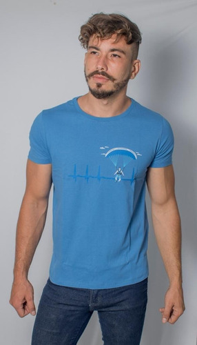 Imagem 1 de 3 de Camiseta Estampada Eletro Paraquedista