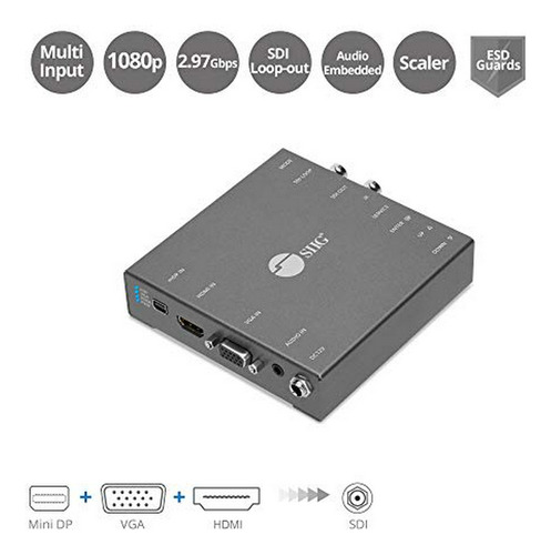 Conversor De Formatos De Video A Sdi - Entrada Hdmi-mdp-vga