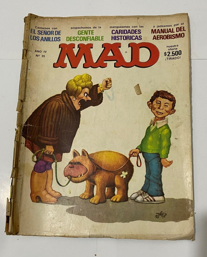 Mad 35 Revista Humor Argentina 1980 Actualidad Magendra Cr04