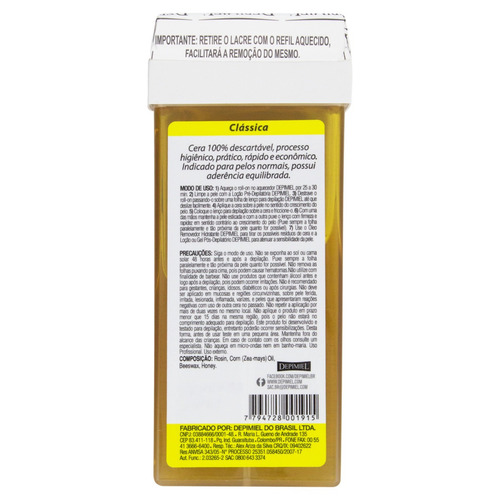 Imagem 4 de 4 de Cera Depilatória Roll-On Clássica Depimiel 100g Depimiel