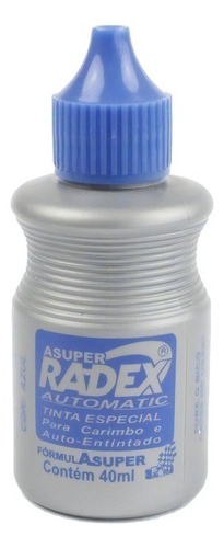 Tinta Para Carimbo Automático Radex Azul 40ml