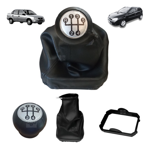 Kit Manopla Bola De Cambio Com Coifa Corsa 2006 2007 2008 