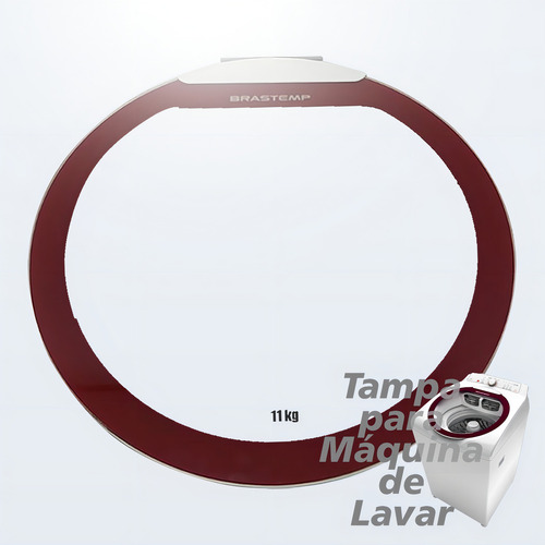Tampa Vidro P/ Lavadora Brastemp Ative 11kg