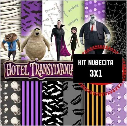 Kit Imprimible 3x1 Hotel Transylvania Imagen Fondos #328